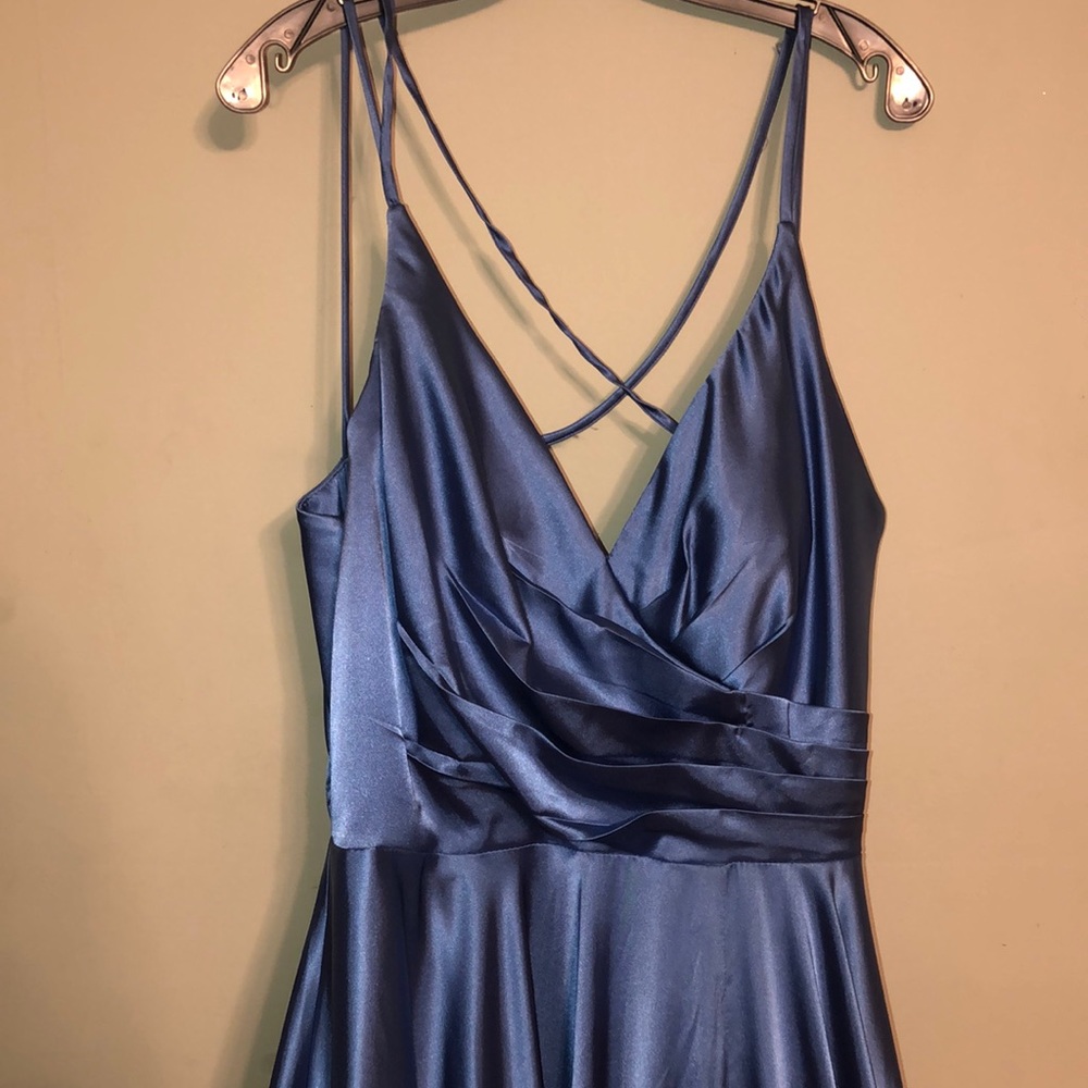 Blue prom dress